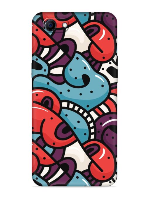 Seamless Backdrop Colorful Embossed Soft Silicone Case for Oppo F7 Youth Zapvi