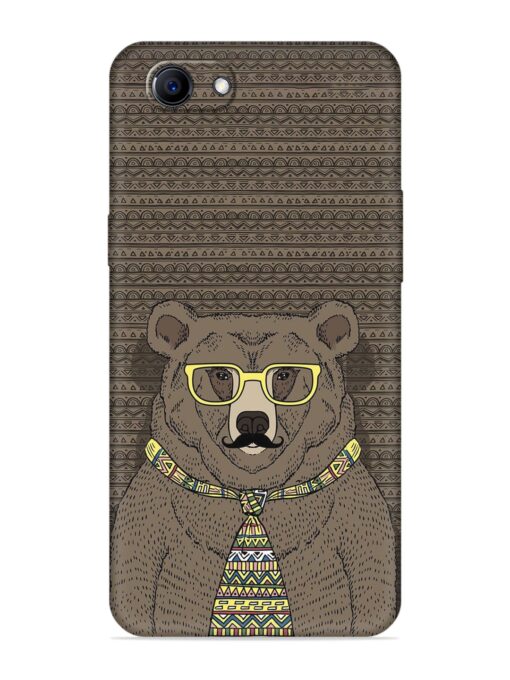 Grizzly Bear Embossed Soft Silicone Case for Oppo F7 Youth