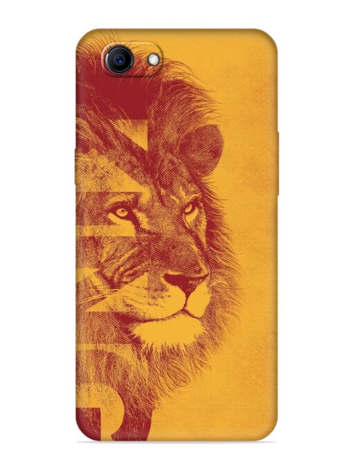 Gold Lion Crown Art Embossed Soft Silicone Case for Oppo F7 Youth Zapvi