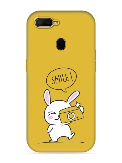 Hey Smile Please Embossed Soft Silicone Case for Oppo F9