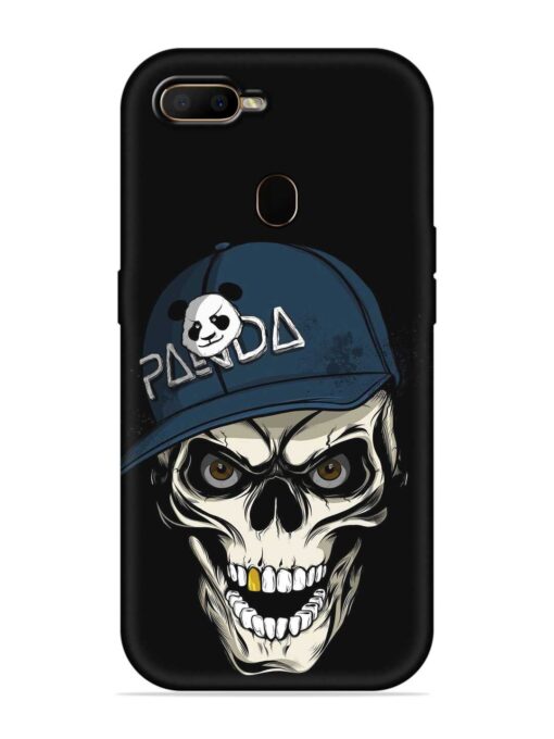 Panda Skull Embossed Soft Silicone Case for Oppo F9 Zapvi