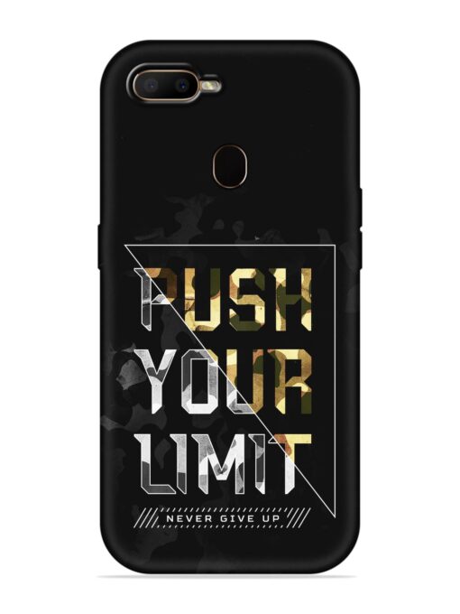 Push Your Limits Embossed Soft Silicone Case for Oppo F9 Zapvi