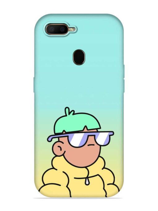 Doodles Cool Character Embossed Soft Silicone Case for Oppo F9 Zapvi