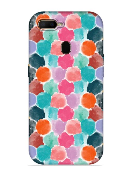 Colorful Seamless Pattern Embossed Soft Silicone Case for Oppo F9