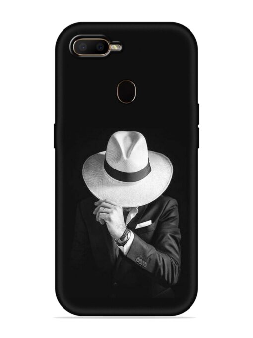 Men Under Hat Embossed Soft Silicone Case for Oppo F9