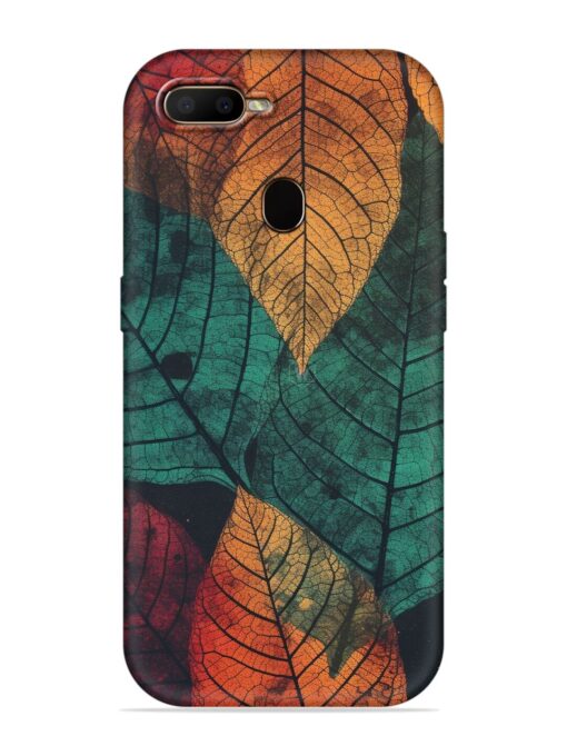 Leaves Artwork Embossed Soft Silicone Case for Oppo F9 Zapvi