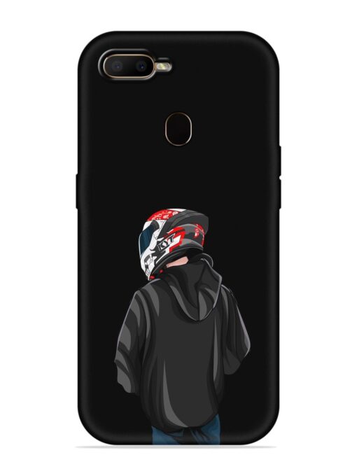 Motorcycle Rider Embossed Soft Silicone Case for Oppo F9