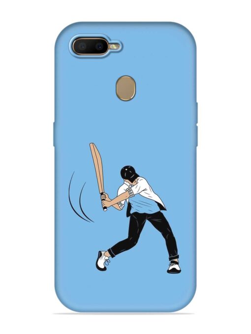 Cricket Gully Boy Embossed Soft Silicone Case for Oppo F9 Pro