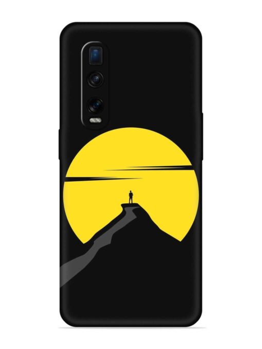 Black Ultra Vector Embossed Soft Silicone Case for Oppo Find X2 Pro Zapvi