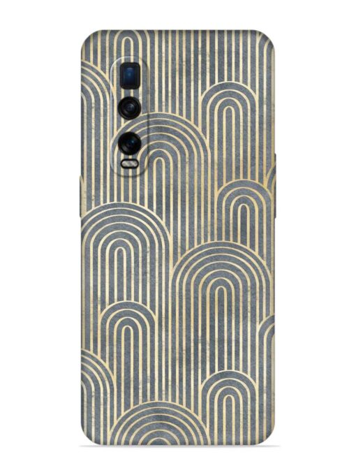 Art Deco Style Embossed Soft Silicone Case for Oppo Find X2 Pro Zapvi