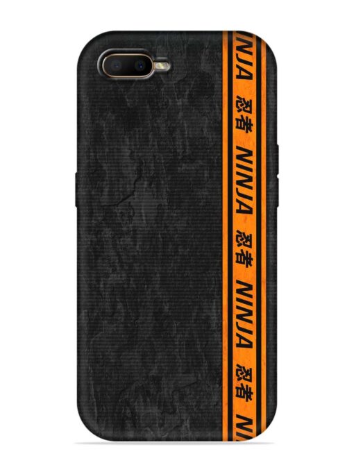 Ninja Srtips Embossed Soft Silicone Case for Oppo K1 Zapvi