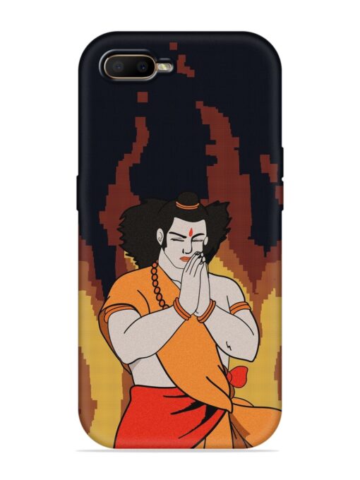 Shree Ram Vector Embossed Soft Silicone Case for Oppo K1 Zapvi