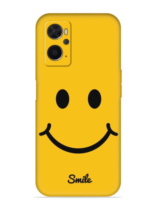 Yellow Smiley Embossed Soft Silicone Case for Oppo K10 (4G) Zapvi