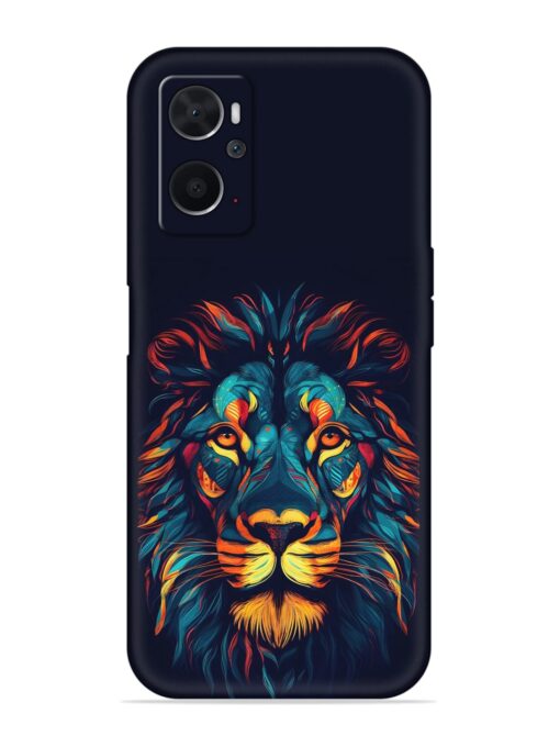 Colorful Lion Embossed Soft Silicone Case for Oppo K10 (4G)