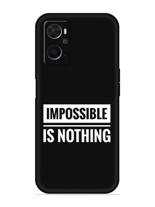 Impossible Is Nothing Embossed Soft Silicone Case for Oppo K10 (4G) Zapvi