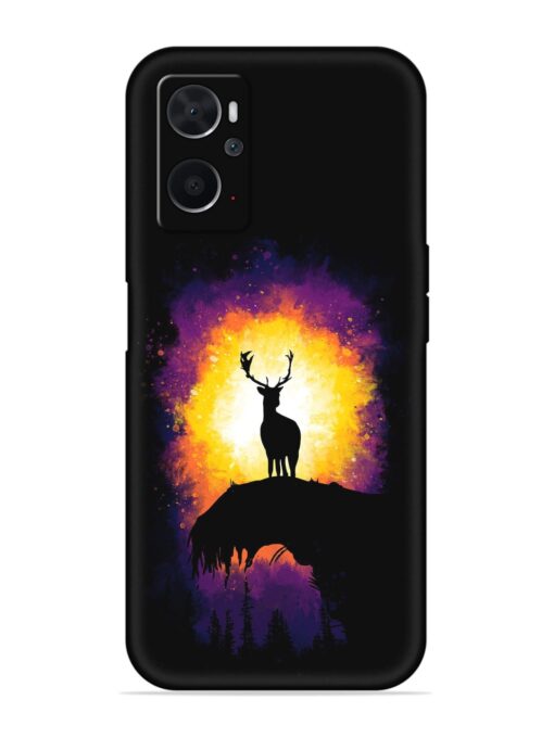 Elk Animal Art Embossed Soft Silicone Case for Oppo K10 (4G) Zapvi