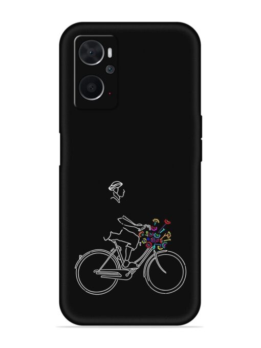 Minimalist Cycle Art Embossed Soft Silicone Case for Oppo K10 (4G) Zapvi