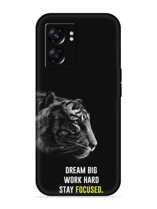 Dream Big Work Hard Embossed Soft Silicone Case for Oppo K10 (5G)