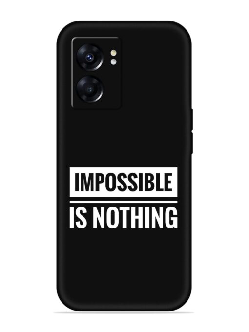 Impossible Is Nothing Embossed Soft Silicone Case for Oppo K10 (5G) Zapvi