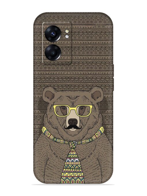 Grizzly Bear Embossed Soft Silicone Case for Oppo K10 (5G) Zapvi