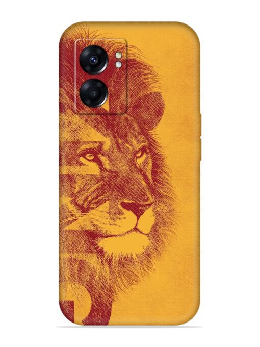 Gold Lion Crown Art Embossed Soft Silicone Case for Oppo K10 (5G) Zapvi