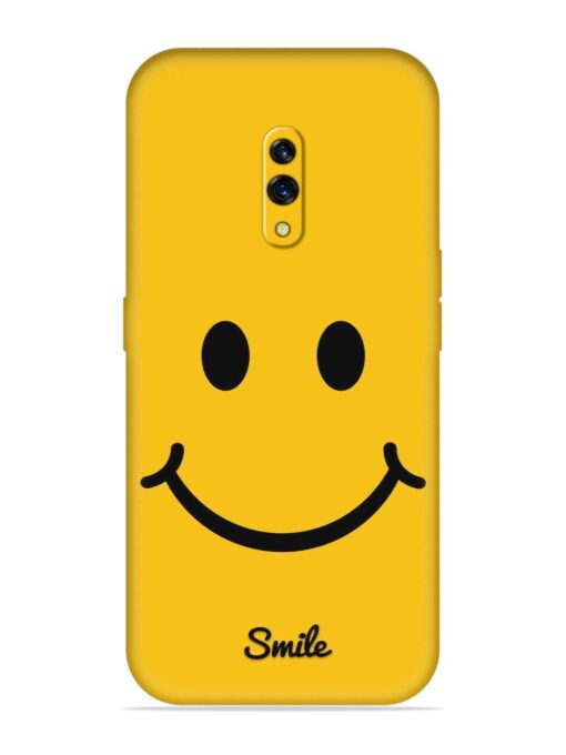 Yellow Smiley Embossed Soft Silicone Case for Oppo K3 Zapvi