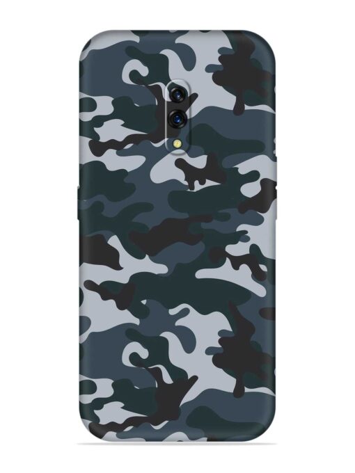 Dark Blue Army Military Art Embossed Soft Silicone Case for Oppo K3