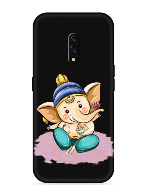 Bal Ganesh Vector Art Embossed Soft Silicone Case for Oppo K3 Zapvi