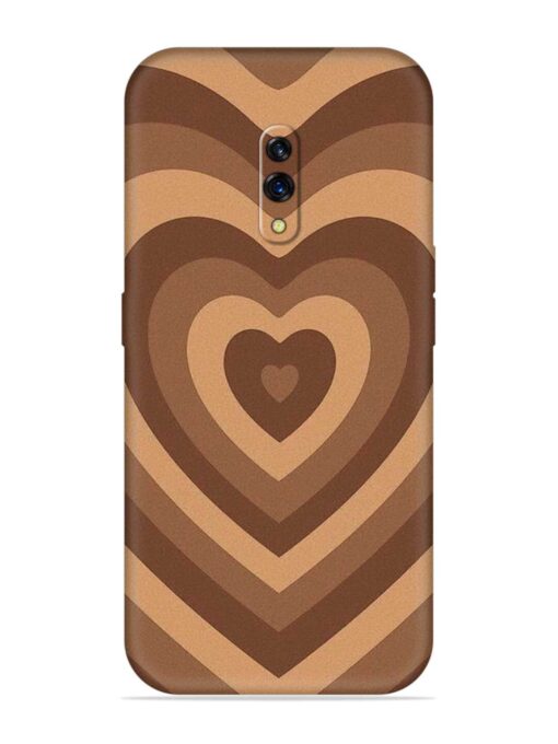 Brown Heart Embossed Soft Silicone Case for Oppo K3 Zapvi