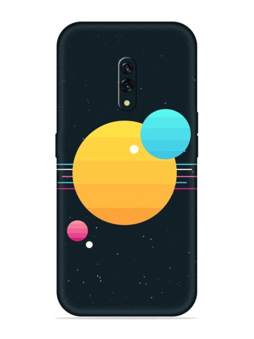 Round Vector Art Embossed Soft Silicone Case for Oppo K3