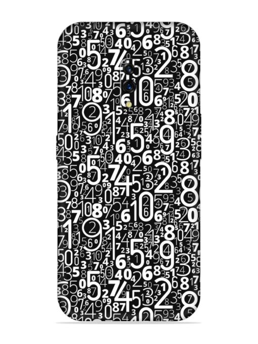 Many Numbers Different Embossed Soft Silicone Case for Oppo K3 Zapvi