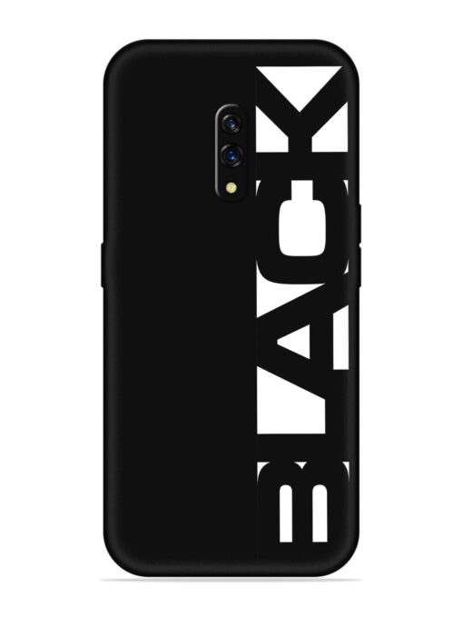 Black Typo Embossed Soft Silicone Case for Oppo K3 Zapvi