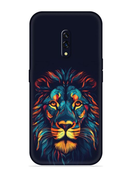 Colorful Lion Embossed Soft Silicone Case for Oppo K3 Zapvi