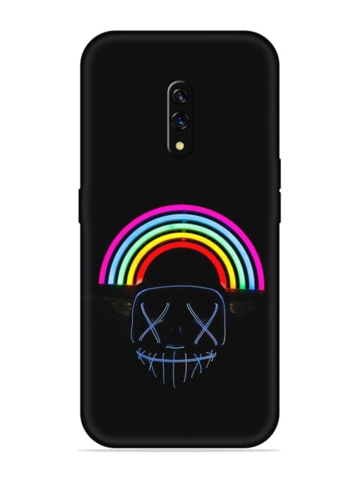 Mask Rainbow Embossed Soft Silicone Case for Oppo K3 Zapvi