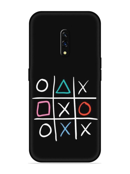 Super Neon Tic-Tac-Toe Embossed Soft Silicone Case for Oppo K3