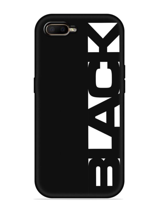 Black Typo Embossed Soft Silicone Case for Oppo R15X Zapvi