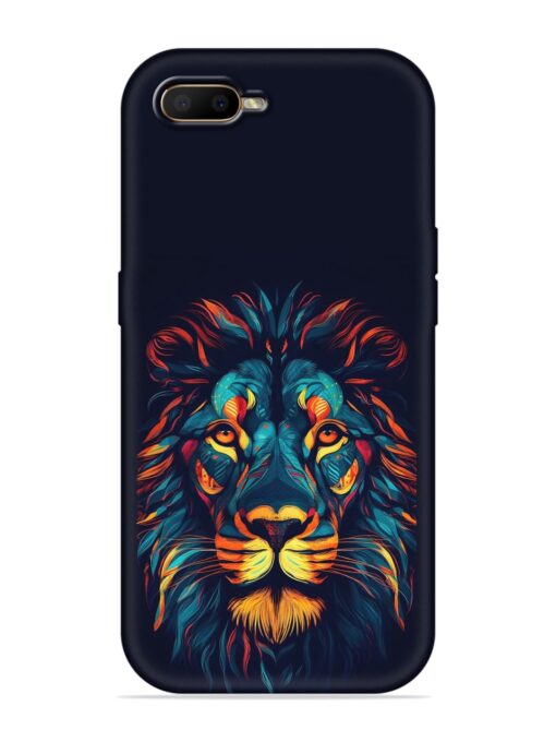 Colorful Lion Embossed Soft Silicone Case for Oppo R15X