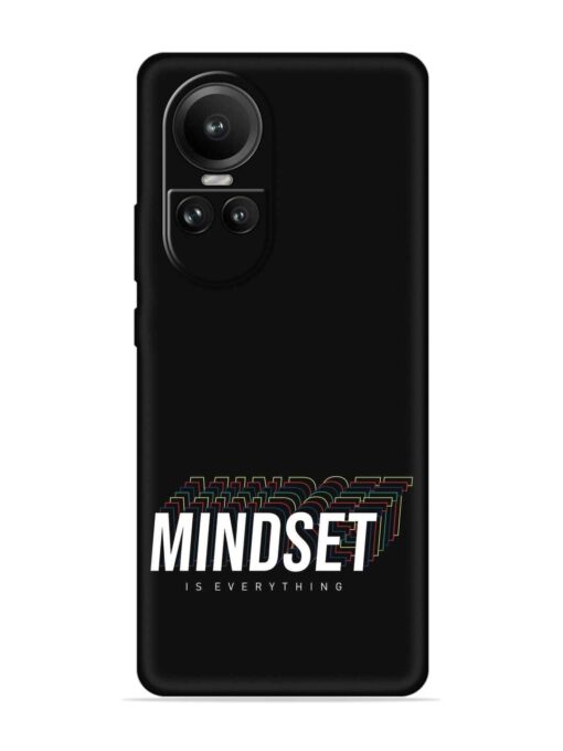 Mindset Everything Slogan Embossed Soft Silicone Case for Oppo Reno 10 (5G) Zapvi