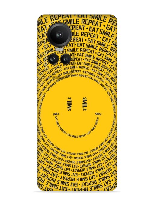 Smiley Embossed Soft Silicone Case for Oppo Reno 10 (5G) Zapvi