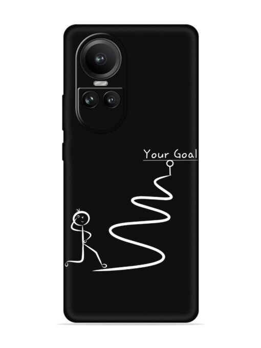 Your Goal Embossed Soft Silicone Case for Oppo Reno 10 (5G) Zapvi