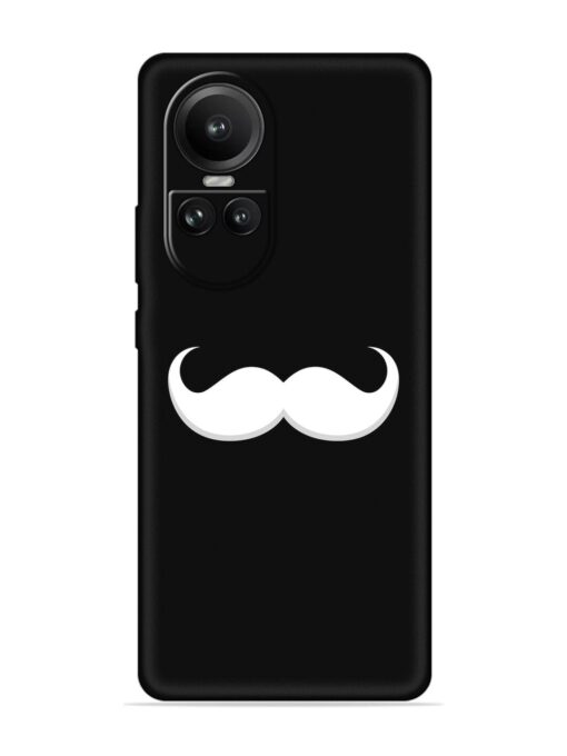 Mustache Vector Embossed Soft Silicone Case for Oppo Reno 10 (5G) Zapvi