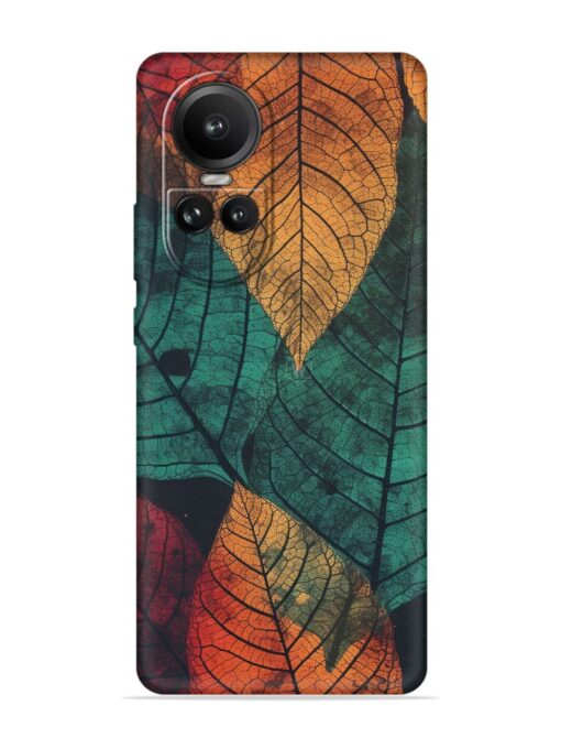 Leaves Artwork Embossed Soft Silicone Case for Oppo Reno 10 (5G) Zapvi