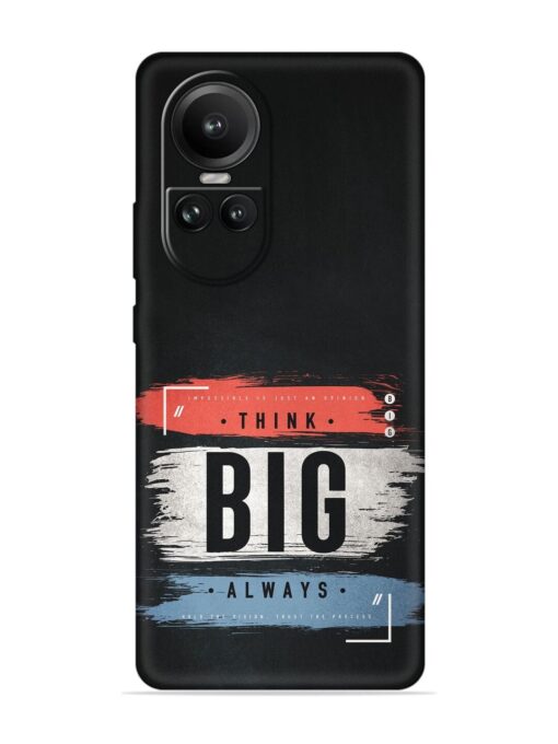 Think Big Always Embossed Soft Silicone Case for Oppo Reno 10 (5G) Zapvi