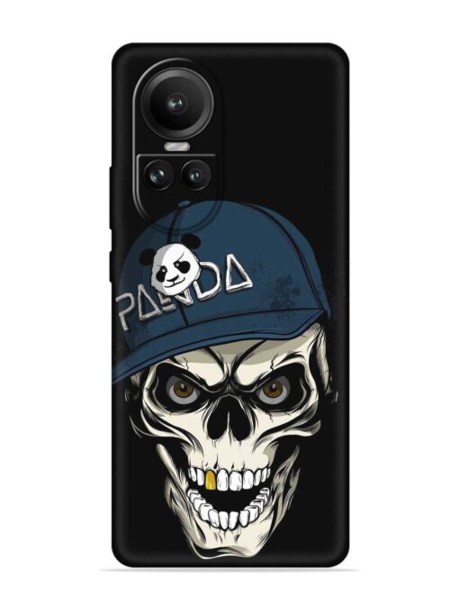 Panda Skull Embossed Soft Silicone Case for Oppo Reno 10 Pro (5G) Zapvi