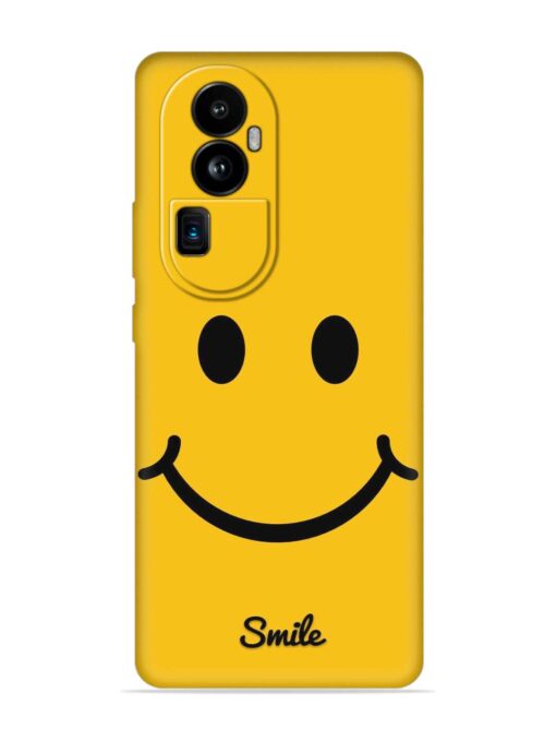 Yellow Smiley Embossed Soft Silicone Case for Oppo Reno 10 Pro Plus (5G) Zapvi