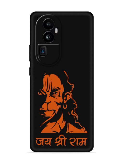 Angry Hanuman Embossed Soft Silicone Case for Oppo Reno 10 Pro Plus (5G) Zapvi