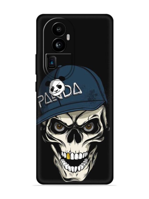 Panda Skull Embossed Soft Silicone Case for Oppo Reno 10 Pro Plus (5G)