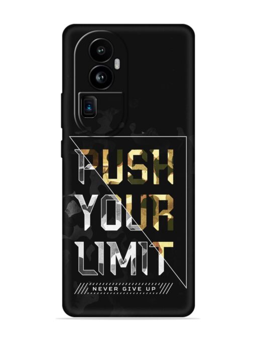 Push Your Limits Embossed Soft Silicone Case for Oppo Reno 10 Pro Plus (5G) Zapvi