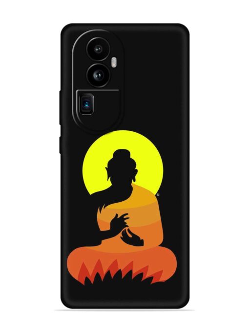 Buddha Art Black Embossed Soft Silicone Case for Oppo Reno 10 Pro Plus (5G) Zapvi