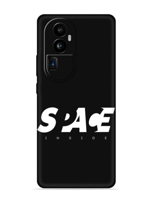 Space Typography Art Embossed Soft Silicone Case for Oppo Reno 10 Pro Plus (5G) Zapvi